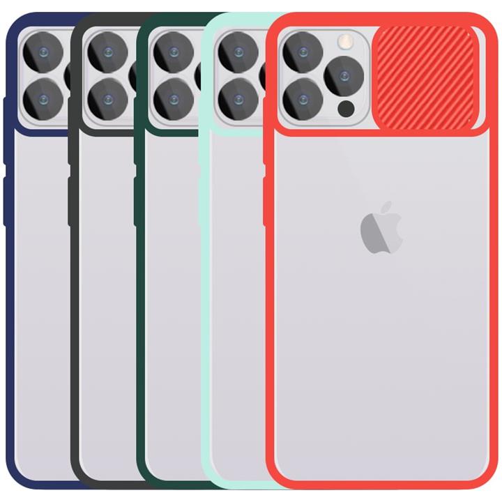 قاب محافظ هیبرید کیس مناسب برای گوشی IPHONE 12 Pro  مدل ماکرو شیلد محافظ لنزدار طرح پشت مات
